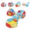 Kids Pop Up Play Tent 5-in-1 with Tunnel Basketball Hoop for Boys and Girls
